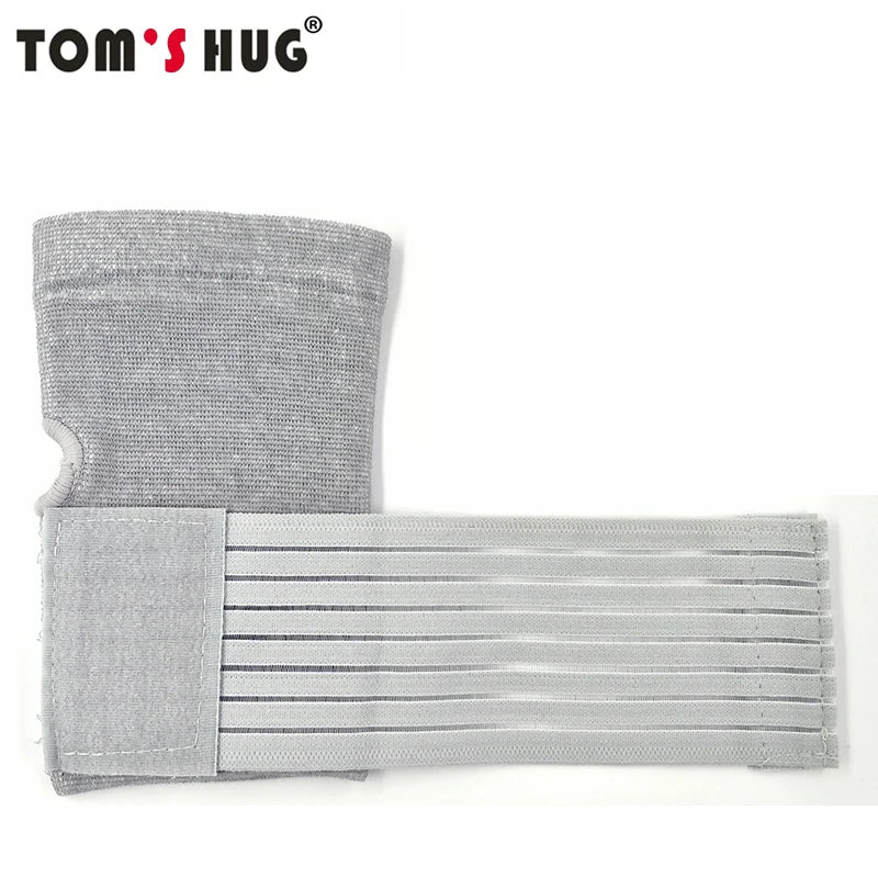 Tom's Hug Professional Sports Wristbands Wrist Support 1 Pcs Pressurizable Bandage Palm Protect Wrist Brace Wristband Grey