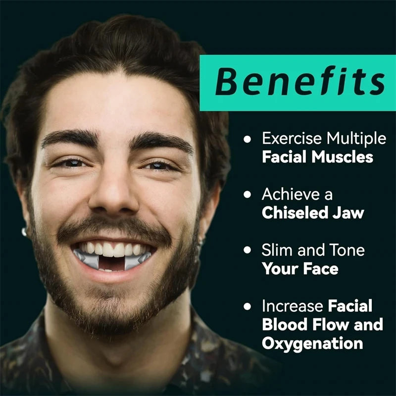 40/50/60LBS Silicone Jaw Line Exerciser Jawline Chew Ball Fitness Facial Toner Face and Neck Muscle Trainer Chin Cheek Exercise