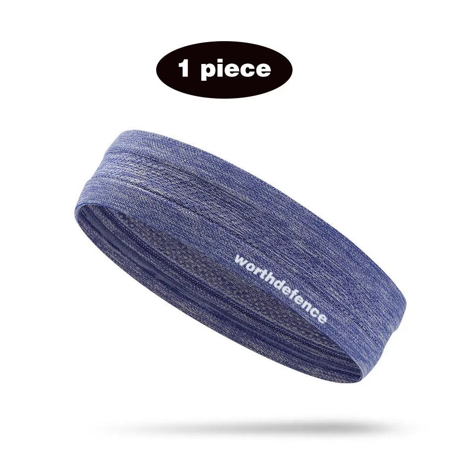 WorthWhile Sweatband Sports Gym Athletic Headband Anti-Slip Women Men Breathable Basketball Fitness Yoga Volleyball Hair Band