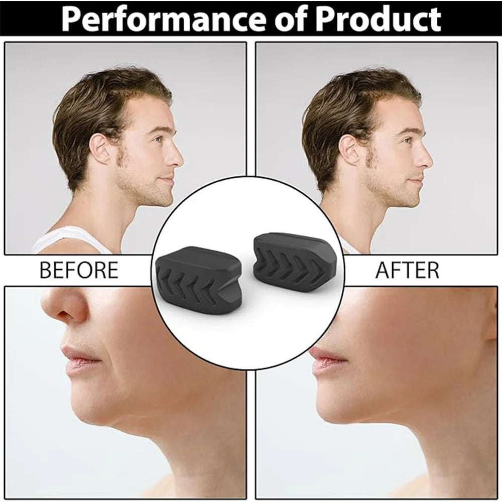 40/50/60LBS Silicone Jaw Line Exerciser Jawline Chew Ball Fitness Facial Toner Face and Neck Muscle Trainer Chin Cheek Exercise