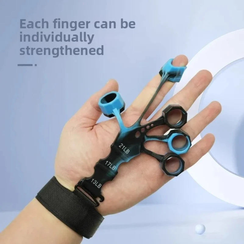1pcs Silicone Gripster Grip Strengthener Finger Stretcher Hand Grip Trainer Gym Fitness Training and Exercise Hand Strengthen