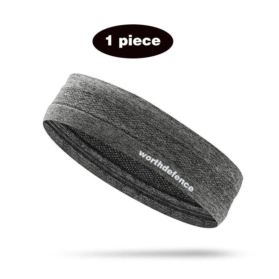 WorthWhile Sweatband Sports Gym Athletic Headband Anti-Slip Women Men Breathable Basketball Fitness Yoga Volleyball Hair Band