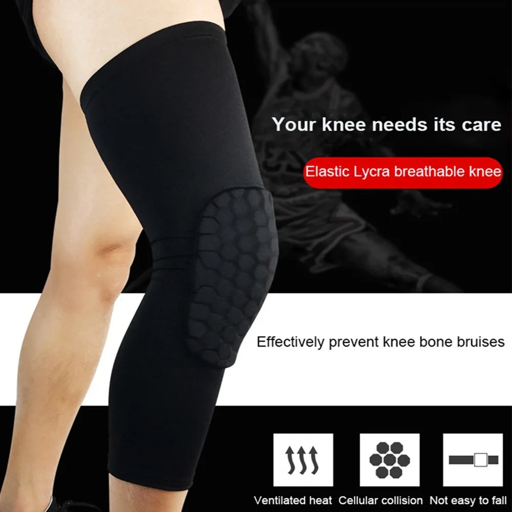 1PC Sports Knee Pad Compression Knee Brace Basketball Running Volleyball Soccer Sport Safety Gym Training Knee Support Protector