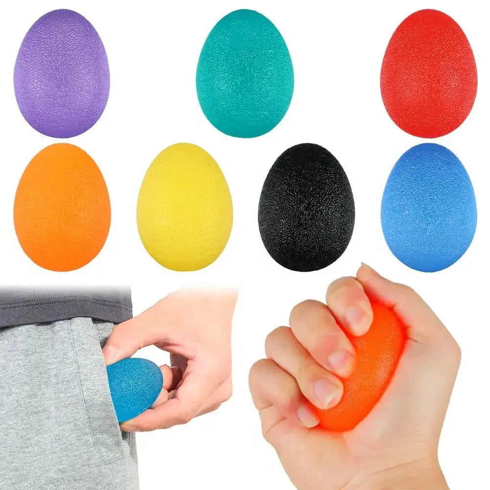 2Pcs High Elasticity Silicone Ball Grip Strength Trainer for Adult Wrist Rehabilitation Treatment to Relieve Finger Pressure