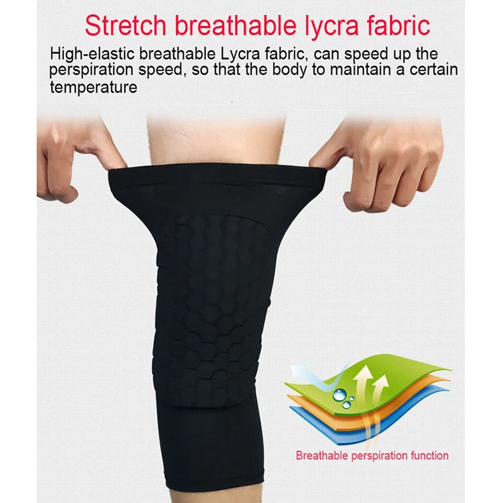 1PC Sports Knee Pad Compression Knee Brace Basketball Running Volleyball Soccer Sport Safety Gym Training Knee Support Protector