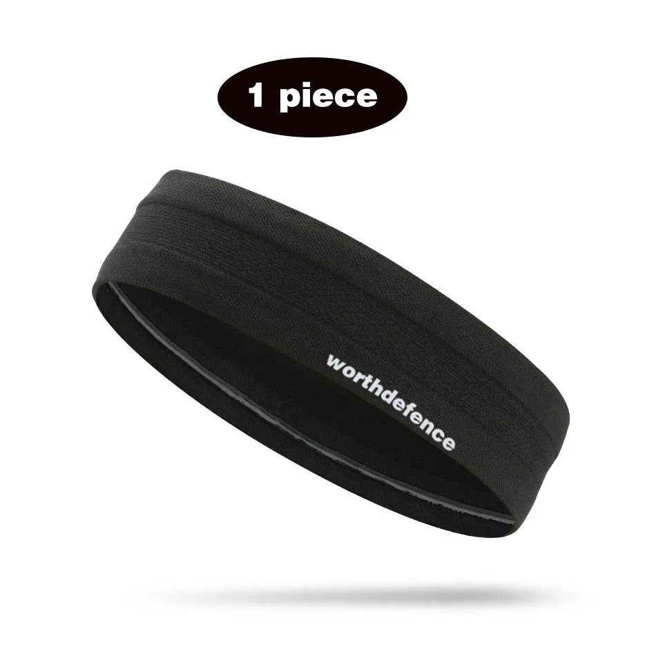 WorthWhile Sweatband Sports Gym Athletic Headband Anti-Slip Women Men Breathable Basketball Fitness Yoga Volleyball Hair Band
