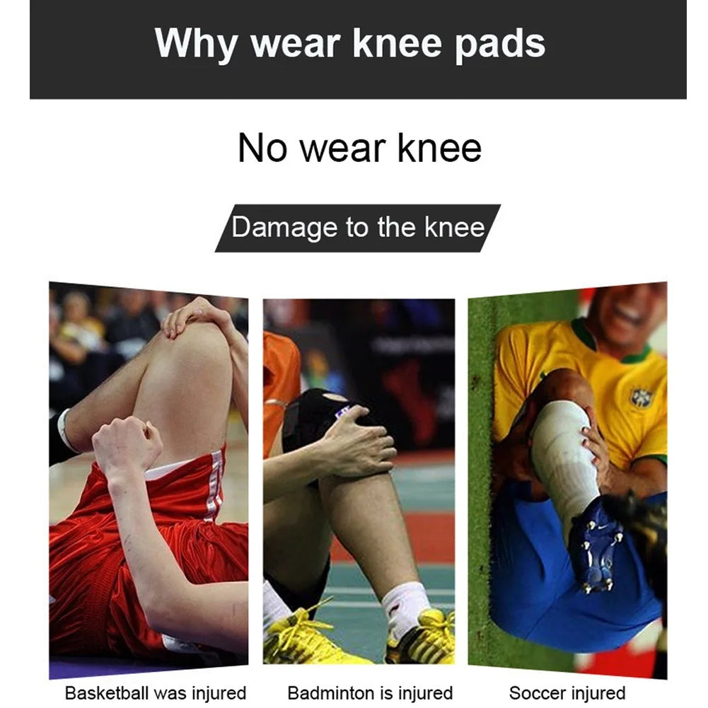 1PC Sports Knee Pad Compression Knee Brace Basketball Running Volleyball Soccer Sport Safety Gym Training Knee Support Protector